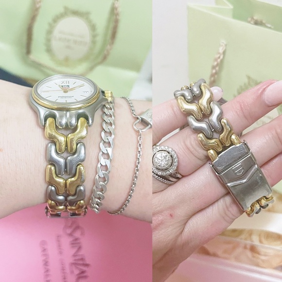 Authentic TAG Heuer Silver & Gold Swiss Made S05.013 S.S Womens Watch - Picture 6 of 13